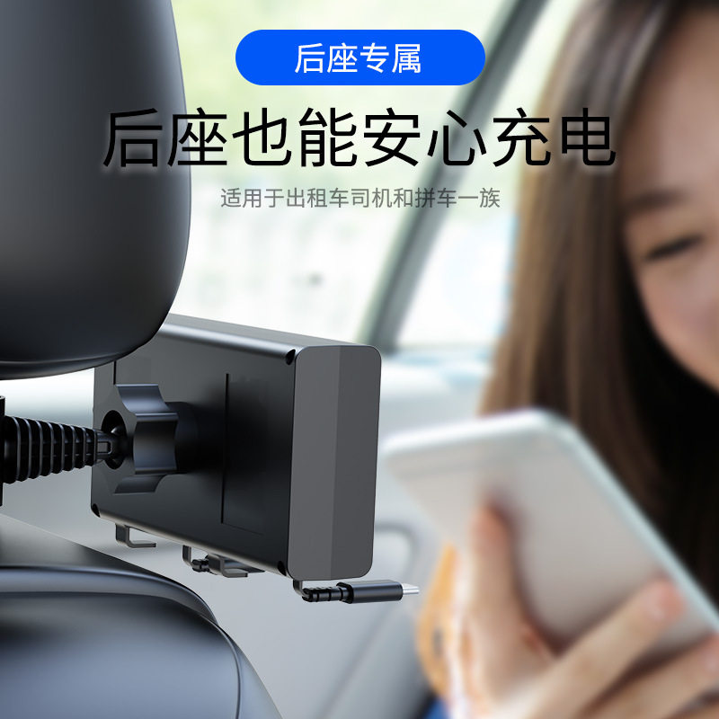 New Car Charger rear one drag two cigarette lighter Apple/Typec telescopic mobile phone computer multi-function