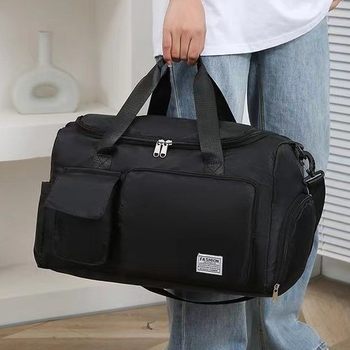 Manufacturer Wholesale Fitness Bag with Shoe Compartment Large Capacity Luggage Bag Sports Portable Shoulder Bag Business Trip Short Trip Bag