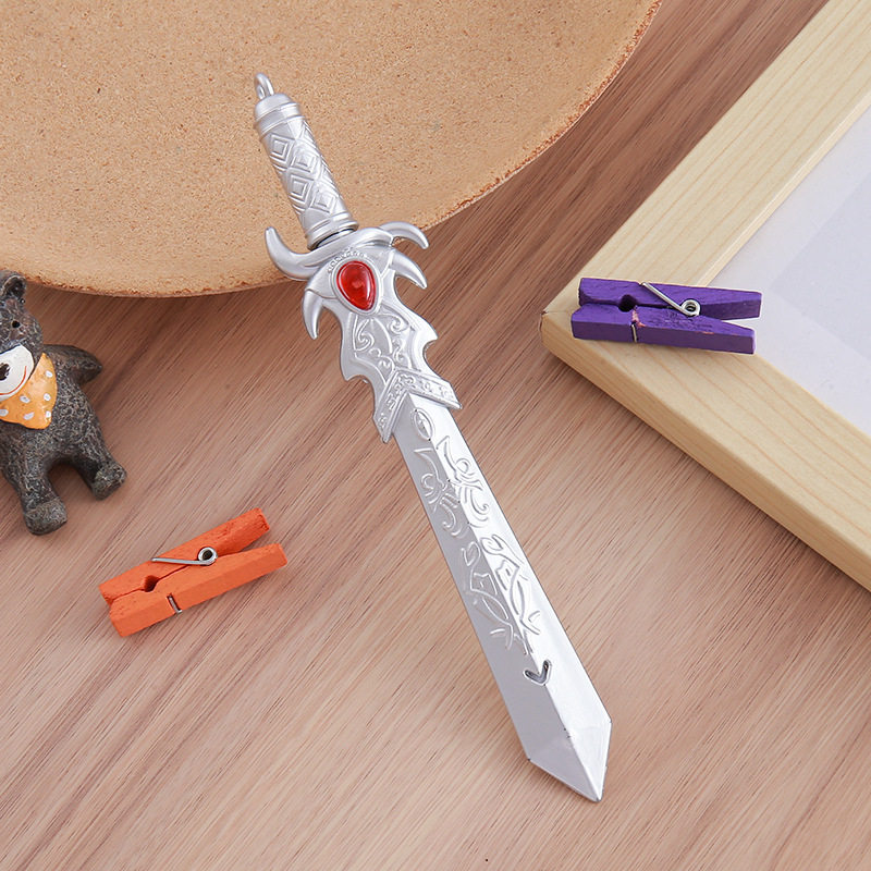 Weapon Pen Gem Sword Gel Pen Creative Stationery Student Prize Gift Writing Tool Water Pen Sign Pen