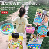 Children's Magnetic Fishing Toy Magnet Fishing Rod Family Square Park Stall Flash Fish Children's Play Pool Fishing