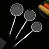 304 Stainless Steel Mesh Oil Leakage Separator Narrow Edge Grease Filter Spoon Juice Soy Milk Filter Spoon Kitchen Stainless Steel Mesh Sieve