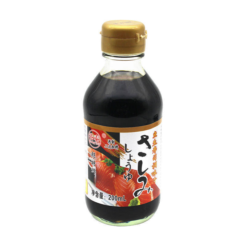 Gangtai Seafood Sushi Fish Soy Sauce Original Flavor Fresh Soy Sauce Soy Sauce Ingredients Ingredients Seasoning Sauce 200ml Commercial Use