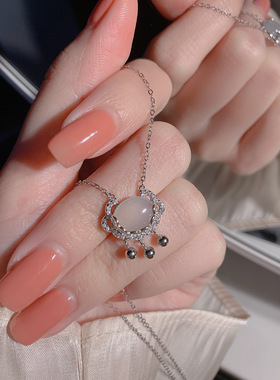 白玉髓送妈妈锁925银女