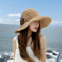 Beach seaside holiday straw hat women sunscreen foldable Han version Sanya out of the Pohemian sun hat