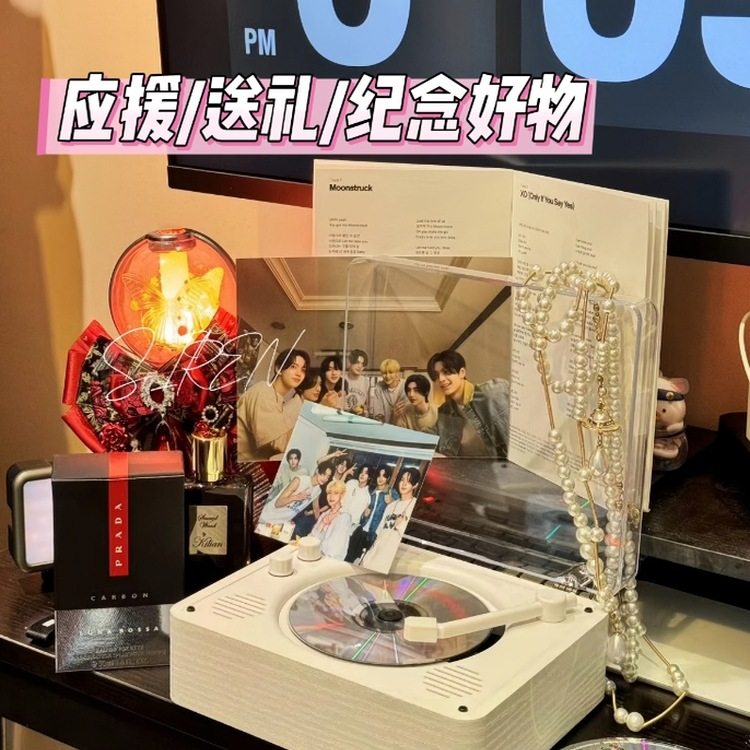 Cd Player Retro Listening Album Disc Player Bluetooth Speaker Disc Record Player Kpop Birthday Commemorative Gift