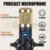 Cross-border V8S microphone dual microphone desktop disc holder English mobile phone computer sound card live blog equipment