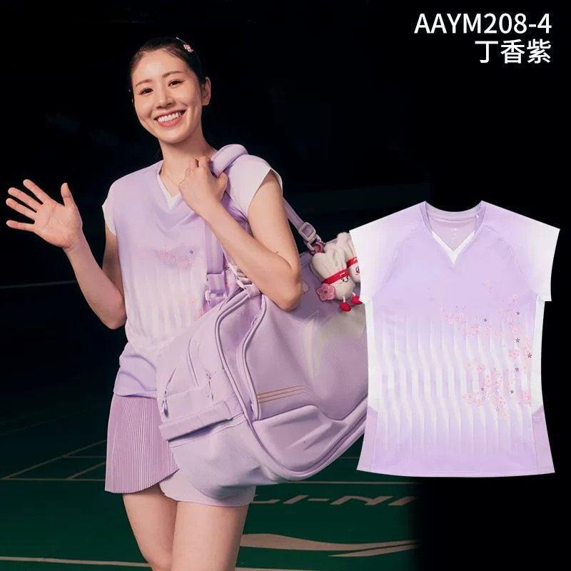 ชุดแข่งขันแบดมินตันสตรีสไตล์ญี่ปุ่น Shita Chiyono ชุดเซตเสื้อแขนกุดสีไล่โทนและกระโปรงสั้น ผ้าเจอร์ซีย์ระบายอากาศได้ดี
