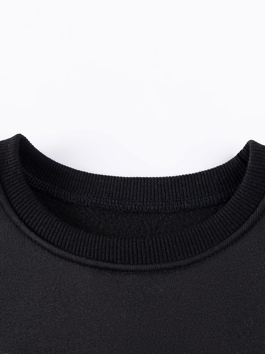 Boys' Cartoon Fleece-Lined Hoodie, Autumn Kids' Top, Baby Casual Wear