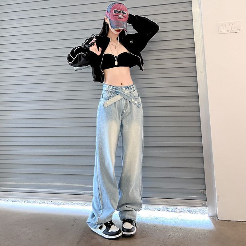 High Waisted Wide Leg Jeans for Women Loose Fit Trendy Design Spring Fall Style Wholesale Available
