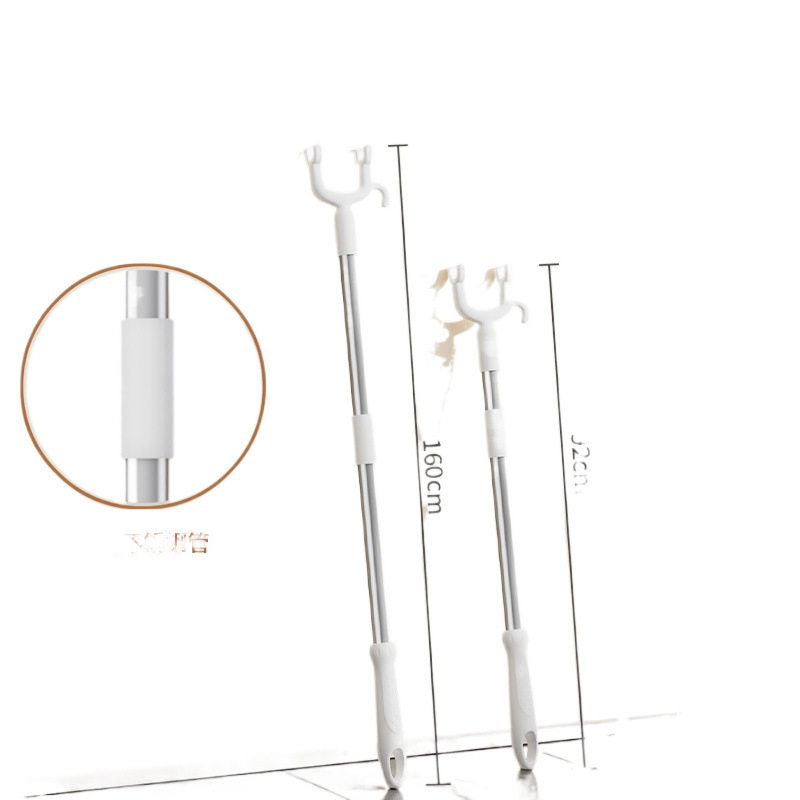 Clothes Pole, Household Telescopic Clothes Drying Pole, a Fork, a Clothes Pole, a Clothes Hanger Pole, a Clothes Fork to Hang