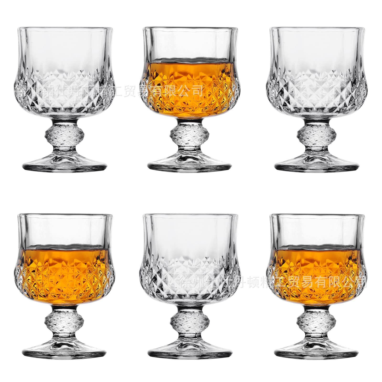 Amazon Sword Pattern Champagne Cup small size Fruit Juice Coffee Chilling Cup Candle Cup Glass Goblet Red Wine Glass Wine Utensils