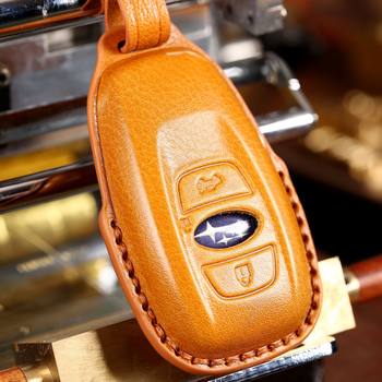 Subaru Key Case Forester Outback XV Legacy BRZ Buckle Case High-end Car Key Case Genuine Leather Men