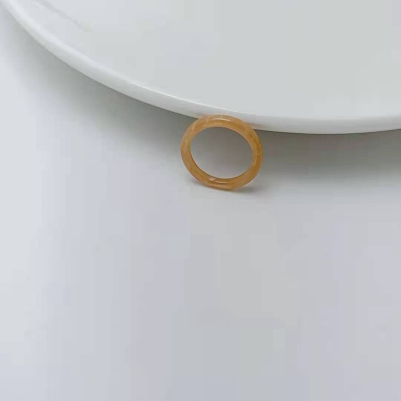 现货树脂醋酸戒指女混合彩色圆形方形指环套装外贸内销指圈批发