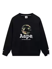 Cross-Border Wholesale Trendy Ape Round Neck Sweatshirt Ape Head Long Sleeve Foreign Trade Supply Loose Top Jacket