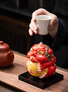 国潮喜庆新中式保平安客厅摆件