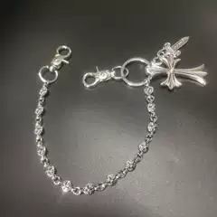 European and American Bag Hanging Chain Dice Sword Ball Cross Waist Chain Lobster Buckle Head Pendant Pliers Buckle Jeans Chain