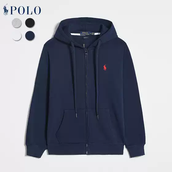 2024 Fleece Hoodie Jacket Cross-Border Men's Zipper Fashion Sweatshirt Autumn and Winter Printed Label Men's Casual Sweatshirt