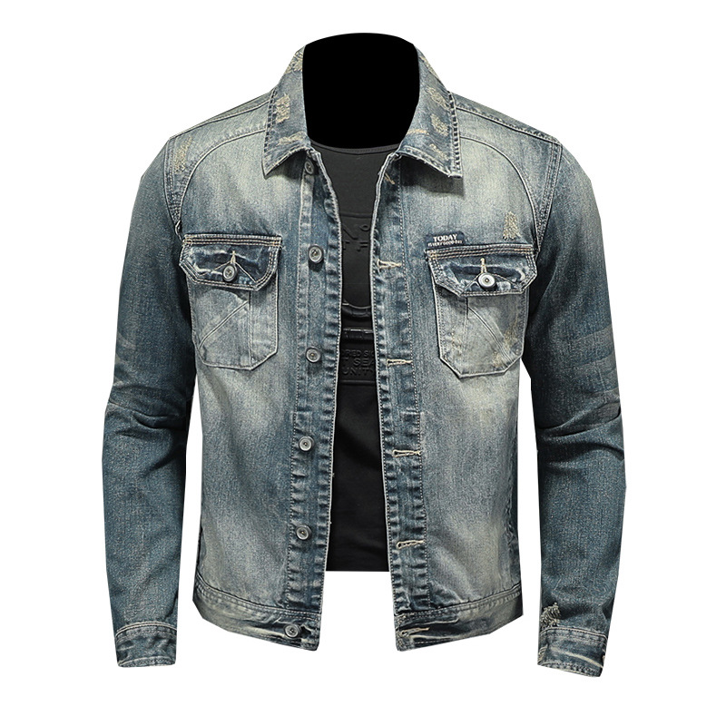 Mã C8411 Giá 1830K: Áo Khoác Nam Shreri Kín Cổ Thời Trang Nam Chất Liệu Jean Bò G05 Sản Phẩm Mới, (Miễn Phí Vận Chuyển Toàn Quốc).