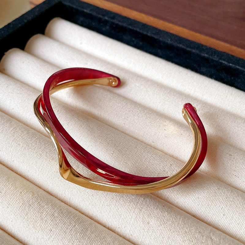 欧美跨境简约时尚手镯臂环小众冷淡风气质手环高级感百搭手饰批发