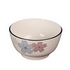 Chinese Style Simple Small Bowl Ceramic Rice Bowl Noodle Bowl Tableware Ceramic Household Printed Salah Bowl Straight Mouth Bowl Soup Bowl