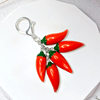New creative red pepper key chain pendant simulation gift holiday gifts key chain bag jewelry