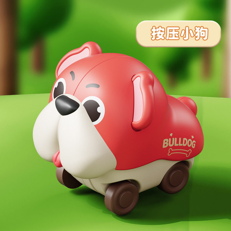 按压玩具车儿童工程车3-6岁动物惯性小飞机夜市摆摊澄海玩具批发