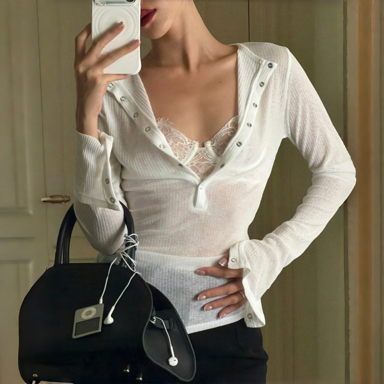 Womens Slim Fit V Neck Cardigan Solid Color Lightweight Versatile Perfect for Autumn Layering Wholesale Available