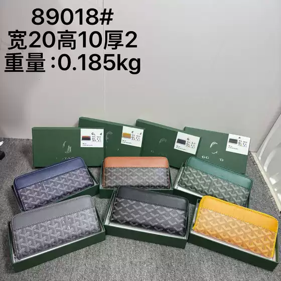 Cross-Border Foreign Trade Long New Zipper Wallet Fashionable Large Capacity Personalized Printed Change Unisex with Box