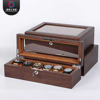 Dreyster Ebony Paint Watch Storage Box Walnut Famous Watch Collection Box Bracelet Display Box Display Box