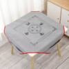 Waterproof Noise-Cancelling Leather Mahjong Tablecloth Hand-Rubbed Household Square Mahjong Mat with Pocket Large Size 1m - 1.4 Ginger Tea