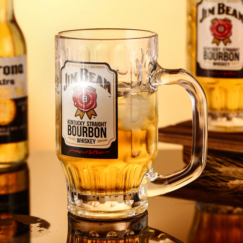 Cross-Border Liquor Glasses with a High-End Feel, Creative Large-Capacity Household Beer Glasses, Custom Glass Products Wholesale Factory