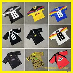 Foreign Trade Wholesale European and American High Street Fashion Brand Sports Short-Sleeved T-Shirts Football Uniforms Breathable Polo Shirts Couple Wear