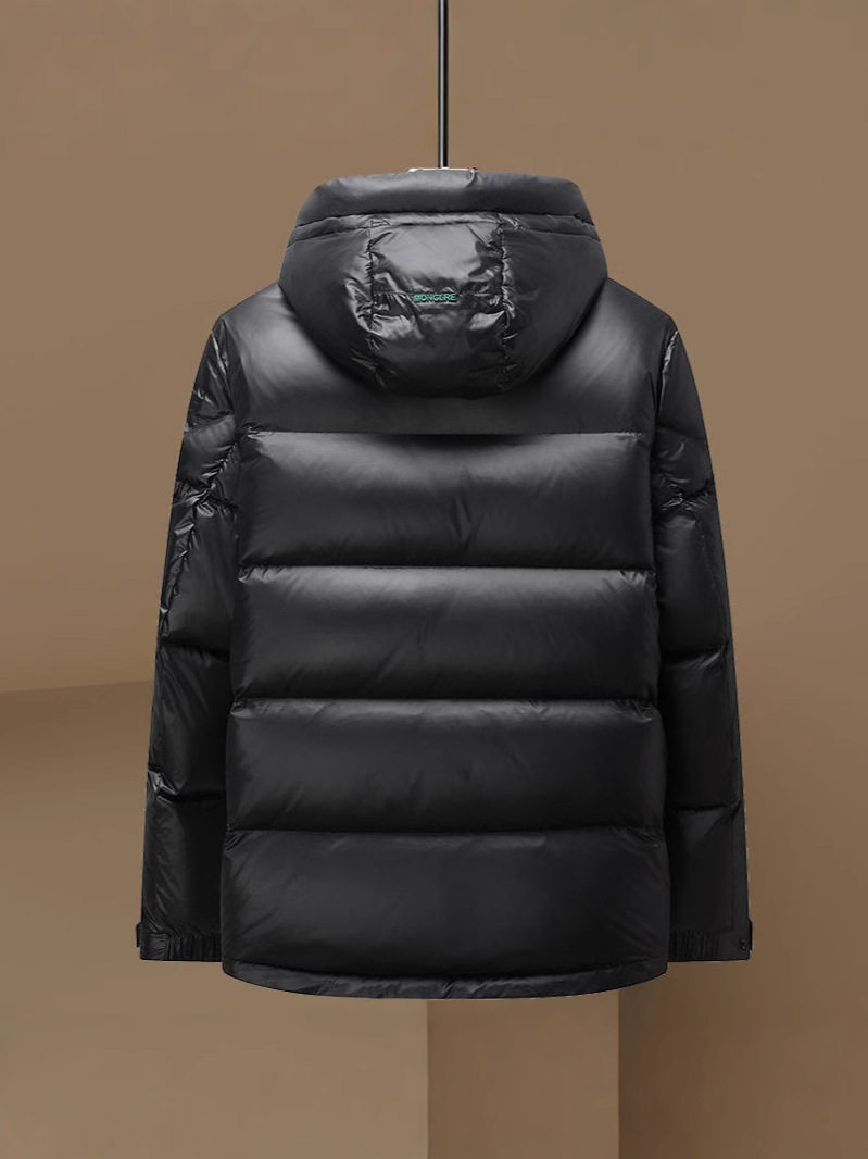 Fashion Hagismin Men's Down Jacket 2024 Winter New Style Young and Middle-aged Casual Warm Hooded Printed Jacket