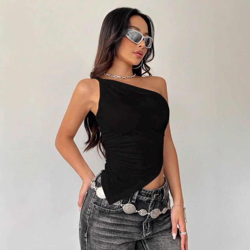 Womens American Style Sweet and Spicy Tank Top Trendy Design Comfortable Fabric Spring Summer Wear Wholesale