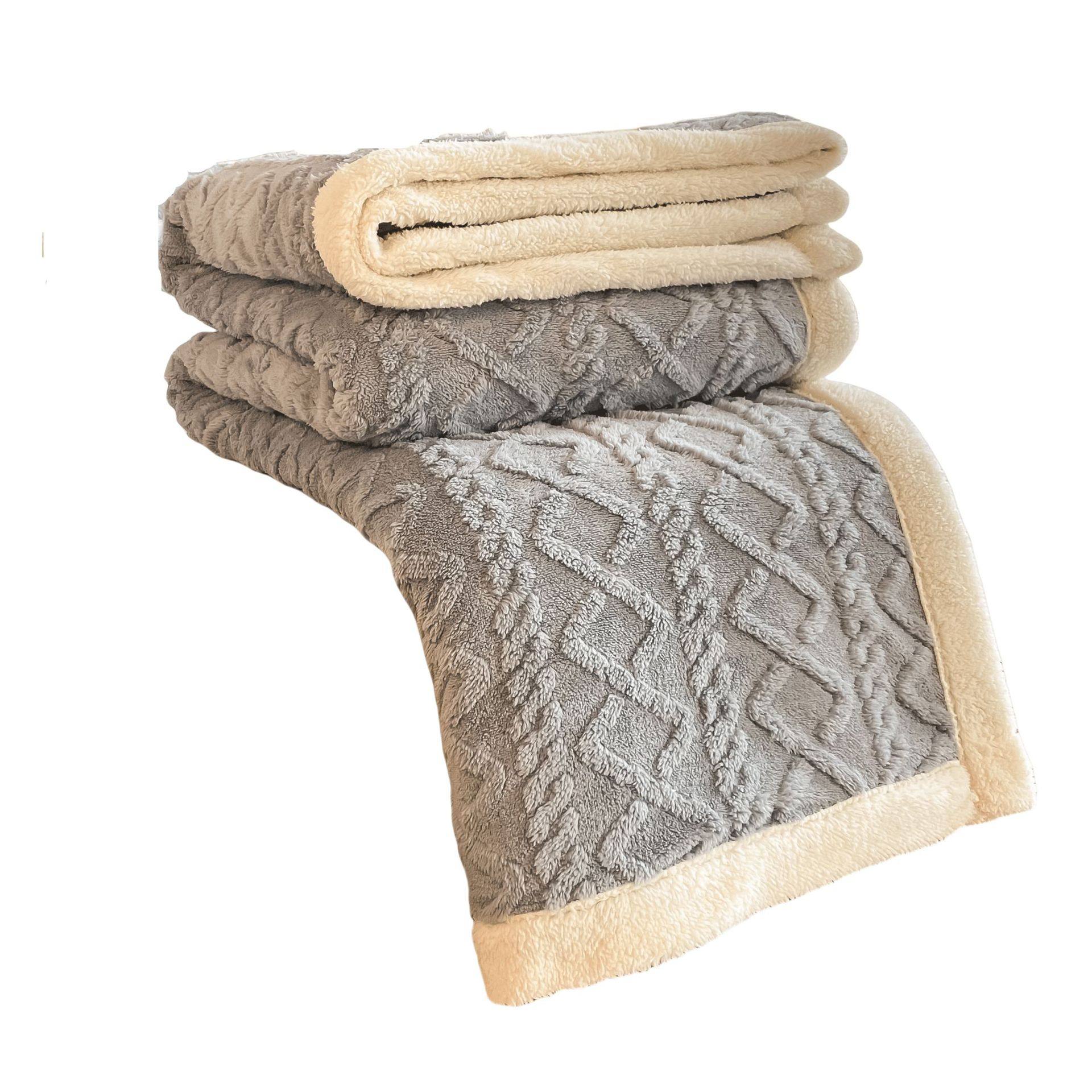 Autumn and Winter Thickeneded and Warm Double-Sided Velvet Taffeta Lamb Velvet Blanket Quilt Single Quilt Quilt Cover Nap Blanket Cover Blanket