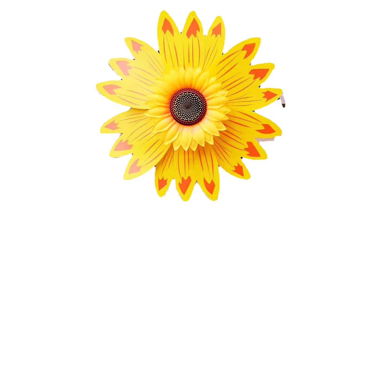 跨境批发户外景区庭院装饰风车运动会活动礼品七彩向日葵大风车