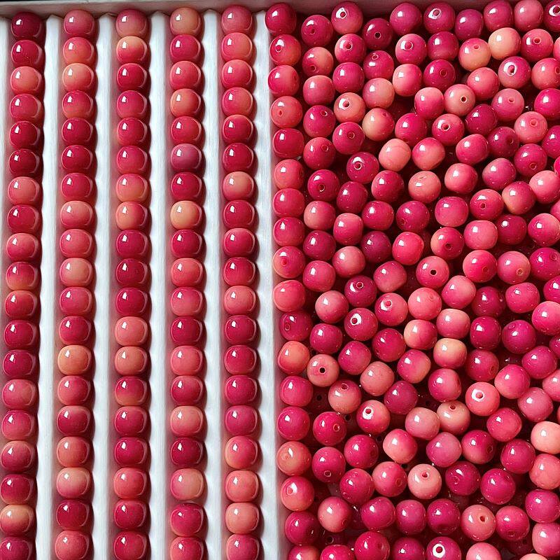 Rose purple natural bodhi hand string loose beads handmade DIY beaded bracelet jewelry accessories beads plate string women wholesale