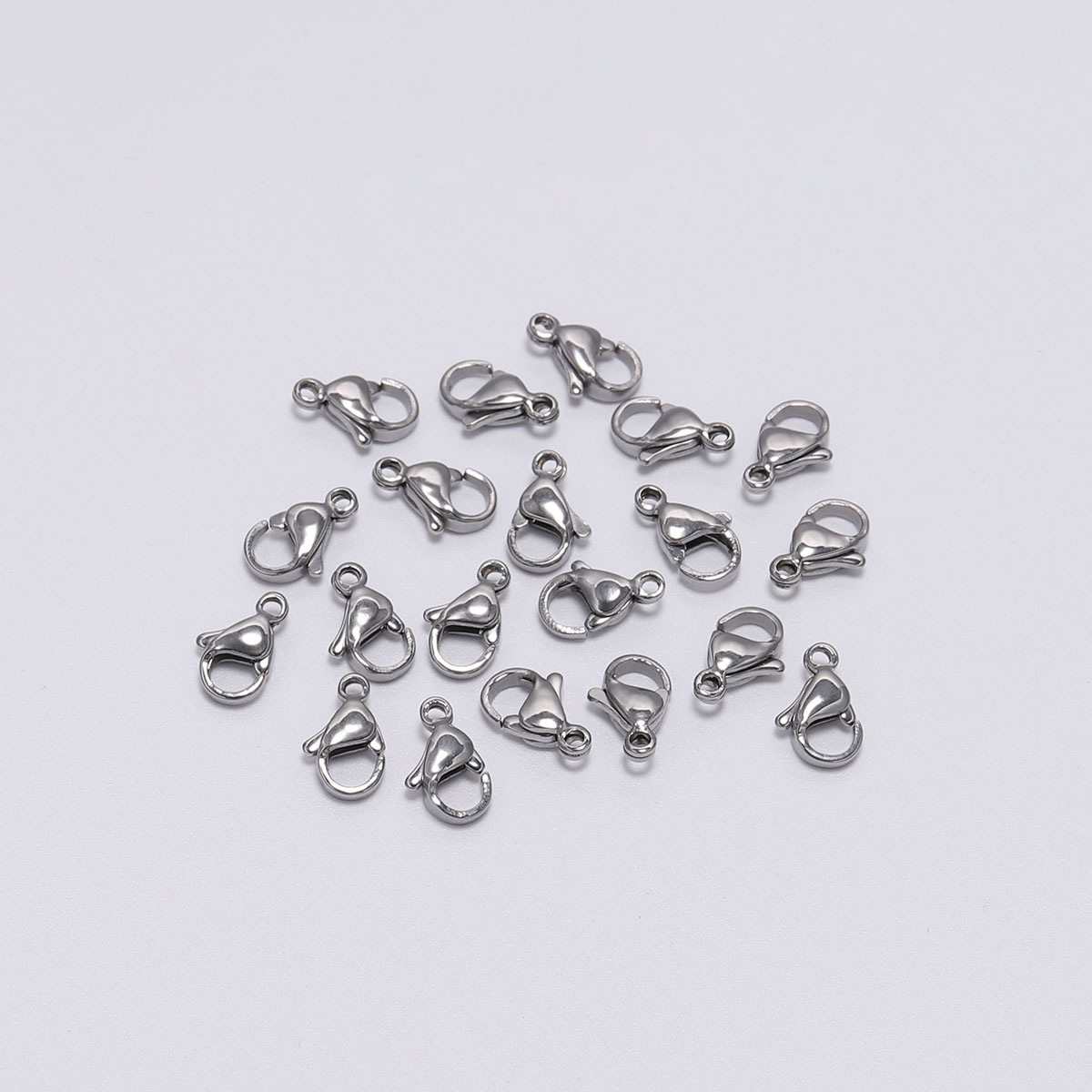 Stainless Steel Jewelry Accessories No. 15 Lobster Clasp Necklace Head Jewelry Buckle Semi-Finished Bracelet Accessories Buckle