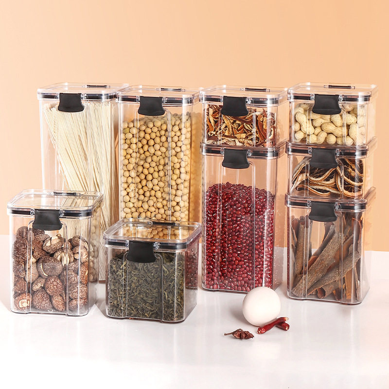 Cereal Sealed Tank Kitchen Storage Tank Food Grade Transparent Storage Box Snacks Cereal Storage Tank