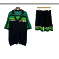 Striped green and black