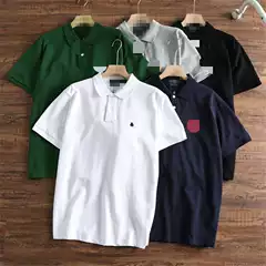 2025 Summer Foreign Trade Rl Polo Shirt Men's Short Sleeve T-Shirt with Turn-Down Collar and Embroidered Pony Logo Casual Wear