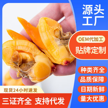 Wenbei Meat Dandong Rhubarb Clam Ready-To-Eat Fresh No-Wash Sand-Free Clam Meat Flower Clam Seafood Aquatic Shellfish Dry Goods