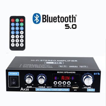 Ak35 Digital Amplifier Bluetooth U Disk Amplifier Two-Channel Amplifier Factory Direct Sales