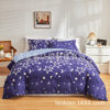 Cross-border Foreign Trade Source US UK Size Amazon Printed Luminous Series Quilt Cover Pillowcase Bedding Three Sets