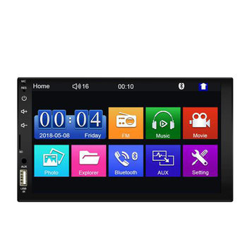 7023b7-inch car MP5 player dual spindle 7021 dual USB car Bluetooth reversing radio mobile phone interconnection