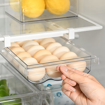 Yirui De Refrigerator Egg Storage Box Pull-Out Box Drawer-Type Crisper Egg Box Storage Box Storage Box