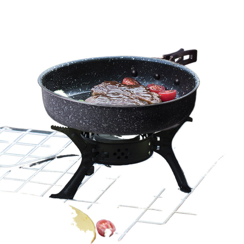 Mountain Maifan Stone Frying Pan Folding Skillet Large Outdoor Camping Single Pan Non-Stick Frying Pan Free Shipping