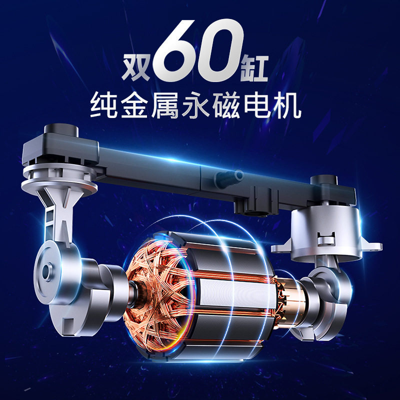 Lai this car inflator car portable high-power two-cylinder car tire electric inflator 12V