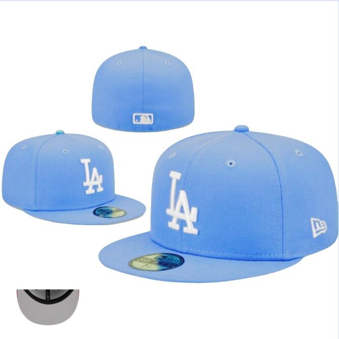 [LA Los Angeles Dodgers] Closed Sun Protection Sun Hat Couple Sun Hat Embroidered Hat Full Baseball Cap