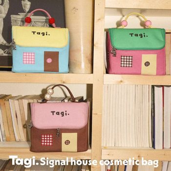 Tagi Cosmetic Bag Smart Little House Waterproof Cute Portable Handbag Wash Bag Large Capacity Storage Bag Women's Bag